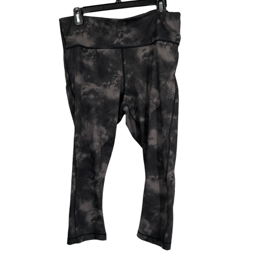 Athleta Ultimate Stash Pocket Printed Capri Leggings Women's XL